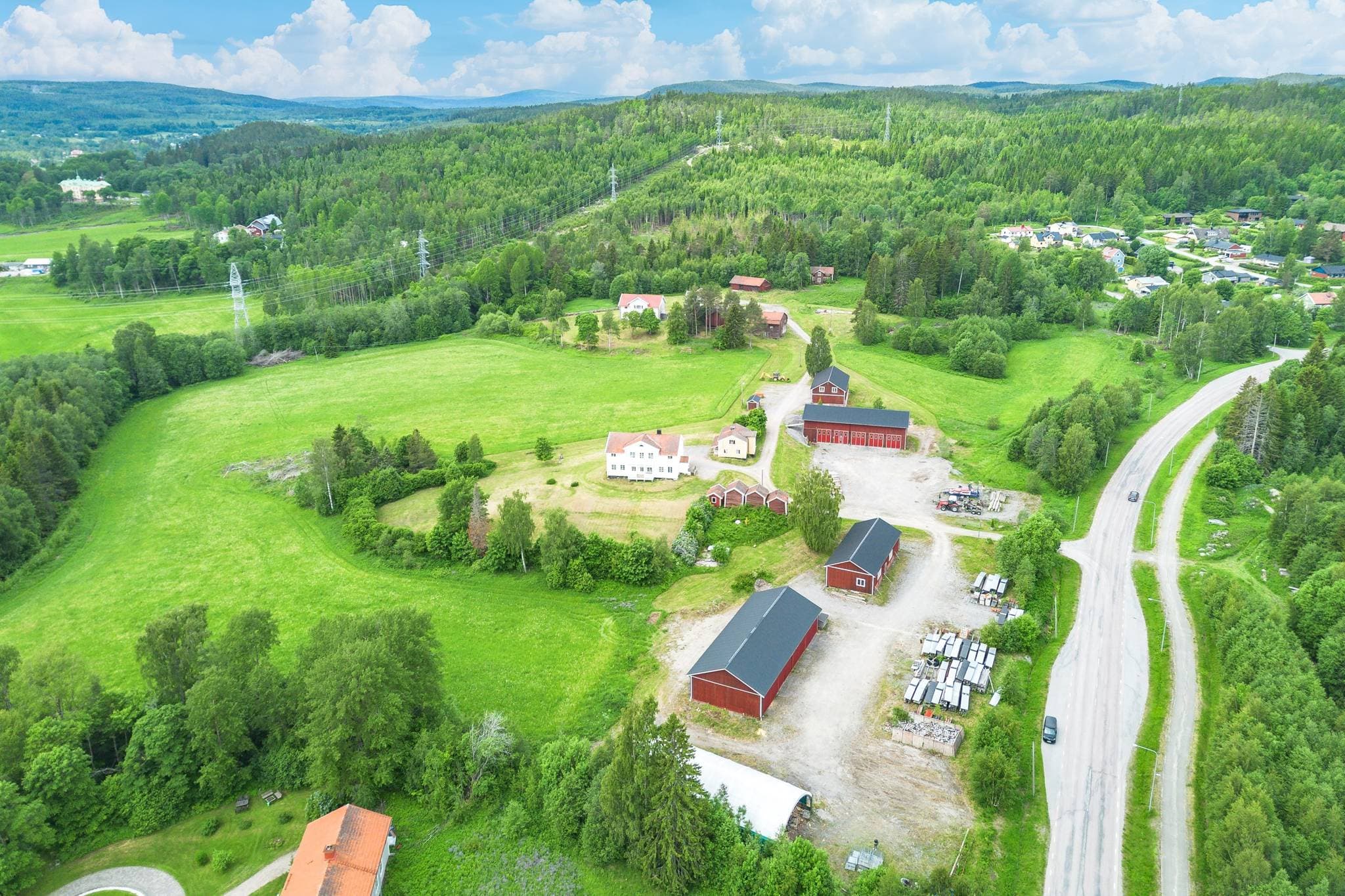Vävland gård riktning väst